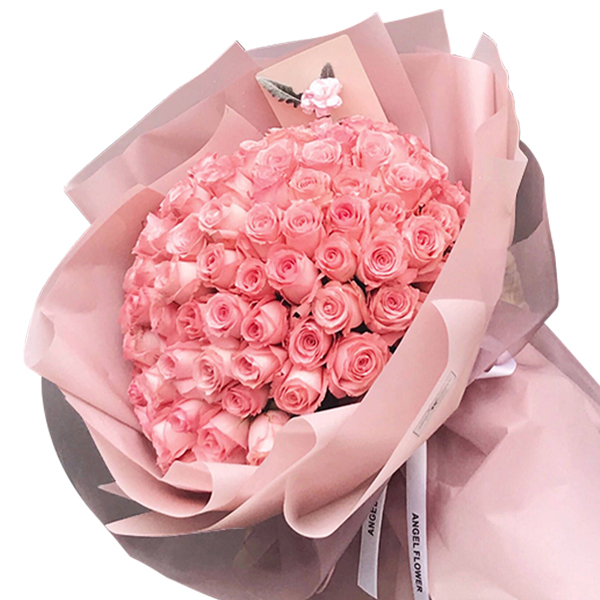 鲜花/就要爱: 99朵戴安娜玫瑰
 [包 装]：粉色晨雾柔光