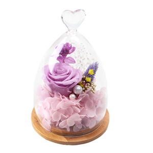鲜花/紫霞:厄瓜多尔进口永生紫玫瑰1支，搭配绣球，满天星等
包