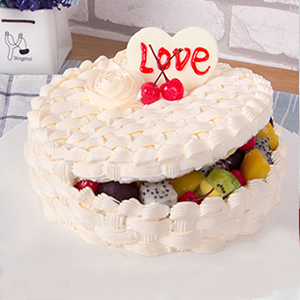 蛋糕/爱情果篮:新鲜水果、优质奶油、鸡蛋牛奶蛋糕胚
祝 愿:爱就是
